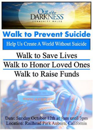October 12 Walk to Prevent Suicide 2014