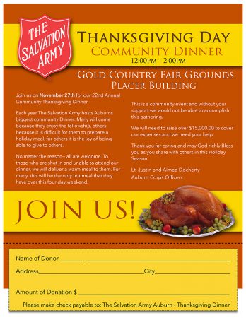 Thanksgiving Dinner Letter 2014