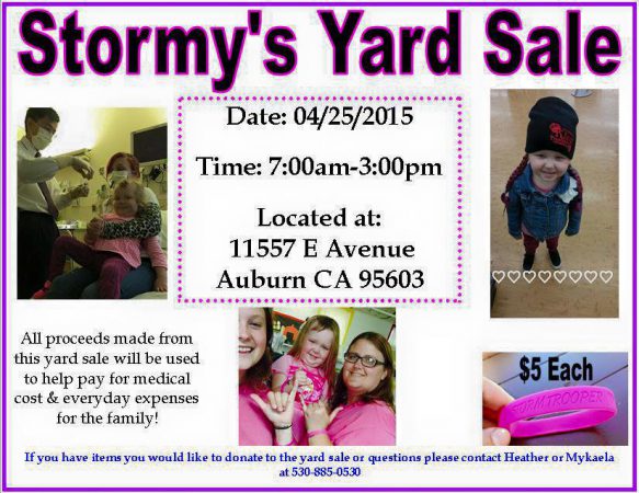 Stormy Fundraiser April 25