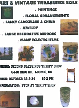 October 23 and 24 Art and Vintage Treasures