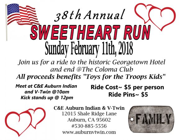 Sweetheart toys for Troops Run