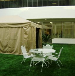 Smoking Tent to Sandbox and Swings!