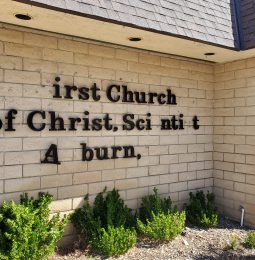 Vandals Hit Downtown Auburn State Theater and Church/Reading Room!